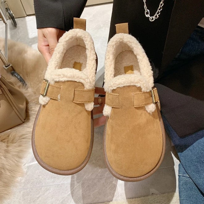 Mikaela Leren Kapcie | Ciepłe i Modne