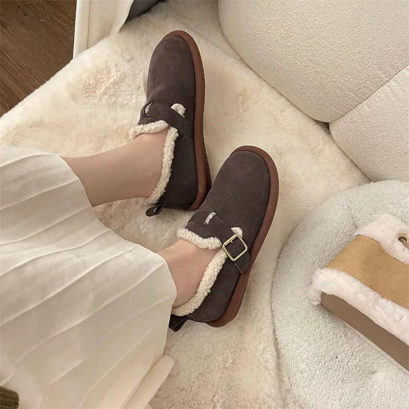 Mikaela Leren Kapcie | Ciepłe i Modne