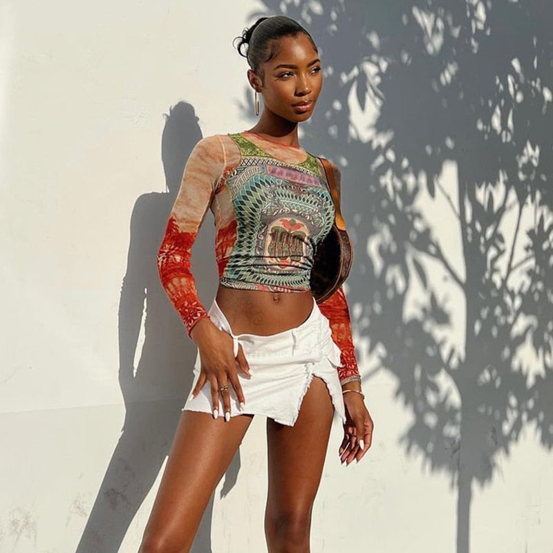 Arty Mesh Top | Dodaj odrobinę pazura do swojej stylizacji