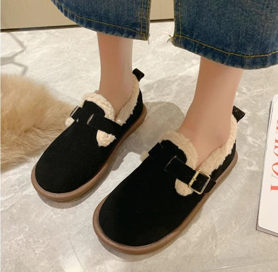 Mikaela Leren Kapcie | Ciepłe i Modne