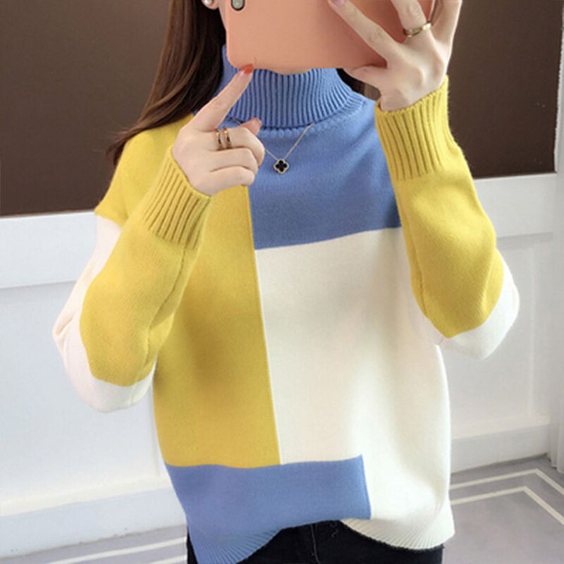 Benthe Color Block Sweter | Wygodny i stylowy