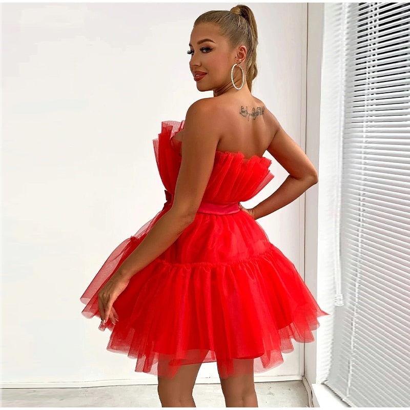 Sukienka Tessa Tulle | Świąteczna sukienka z unikalnym wzorem