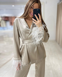 Sill Satin Garnitur | Elegancki, stylowy i jedwabisty