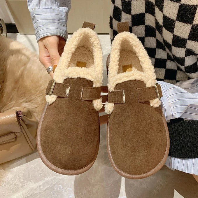 Mikaela Leren Kapcie | Ciepłe i Modne