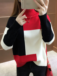 Benthe Color Block Sweter | Wygodny i stylowy
