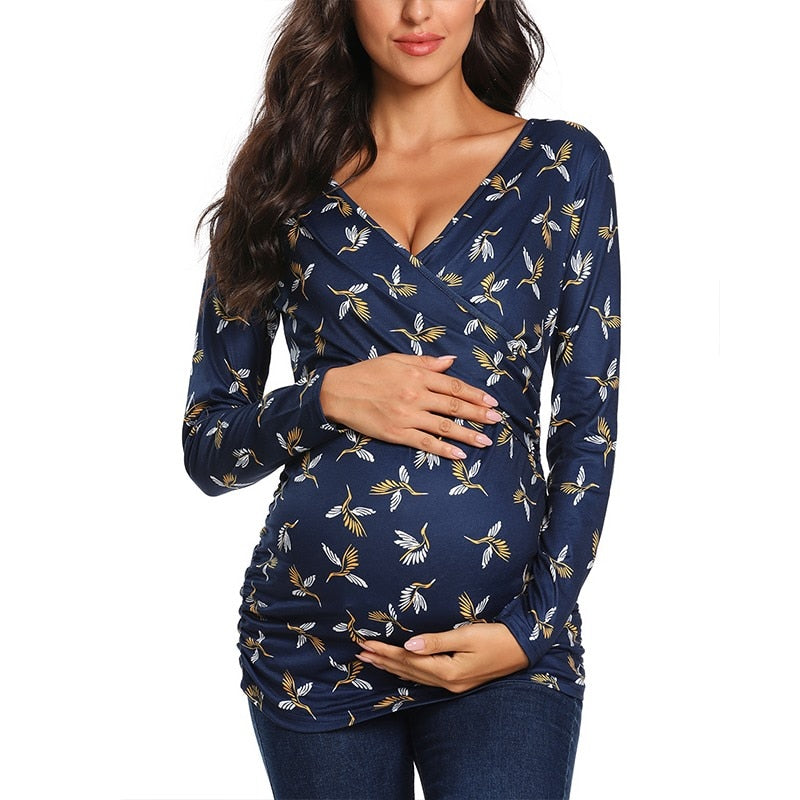 Koszulka do karmienia piersią | Łatwe karmienie dzięki otworom przy piersi