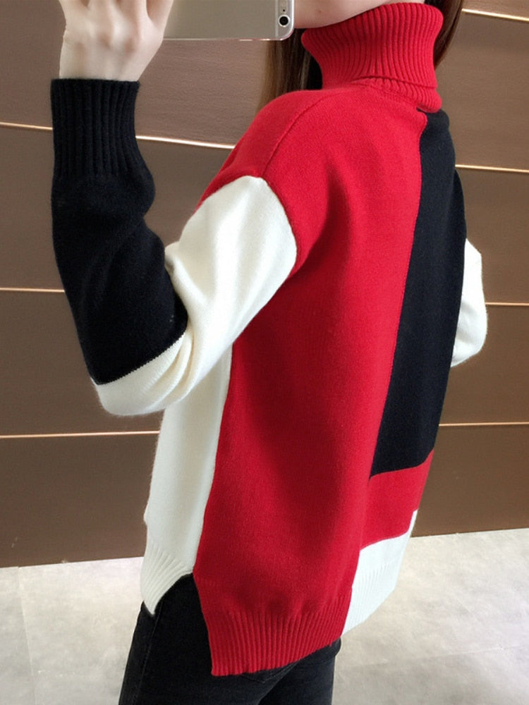 Benthe Color Block Sweter | Wygodny i stylowy