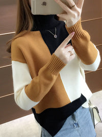 Benthe Color Block Sweter | Wygodny i stylowy