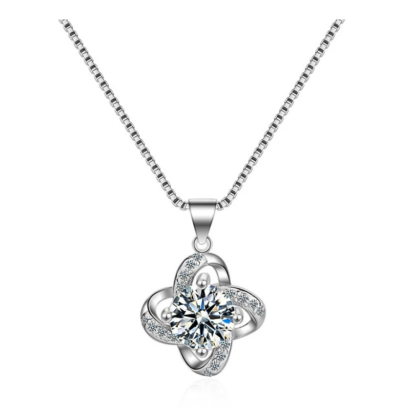 Naszyjnik z węzłem miłości + zestaw kolczyków | Idealny zestaw do podarowania!