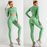 Zestaw fitness Fenna 3-częściowy | Dopasowany zestaw sportowy