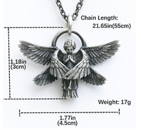 Serafim Engelenvleugel ketting | Beschermt je waar je ook gaat