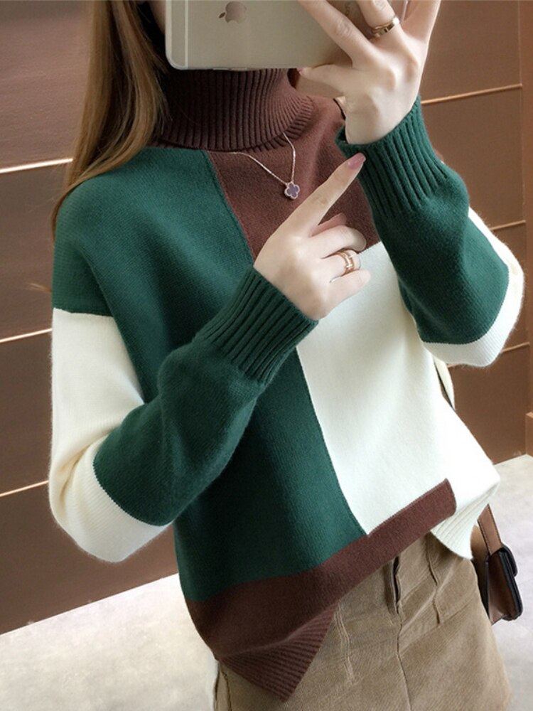 Benthe Color Block Sweter | Wygodny i stylowy