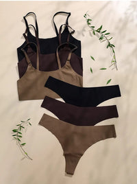 Seksowny bezszwowy zestaw bielizny | Super wygodna bielizna na każdy dzień!