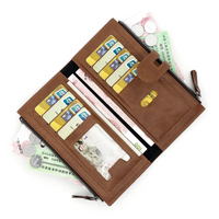 Długi skórzany portfel | Praktyczny i stylowy