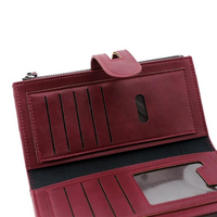 Długi skórzany portfel | Praktyczny i stylowy