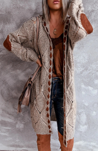Vardi Dante™ Evelyn | Stijlvol Lang Vest - Comfy met Capuchon