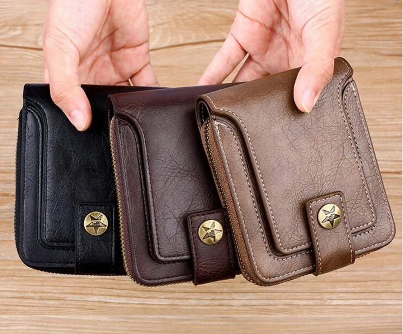 Vintage Lederen Portemonnee | Klassiek & Stijlvol