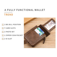 Vintage Lederen Portemonnee | Klassiek & Stijlvol