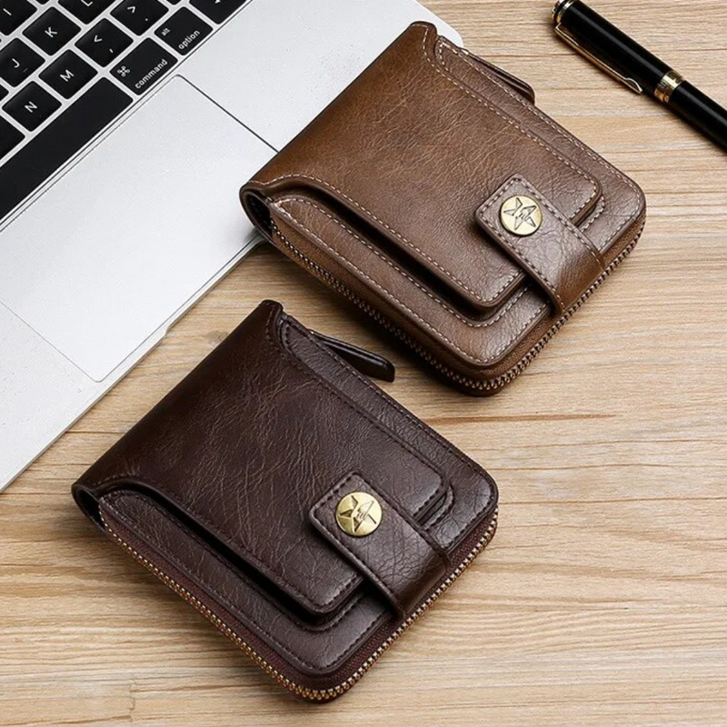 Vintage Lederen Portemonnee | Klassiek & Stijlvol