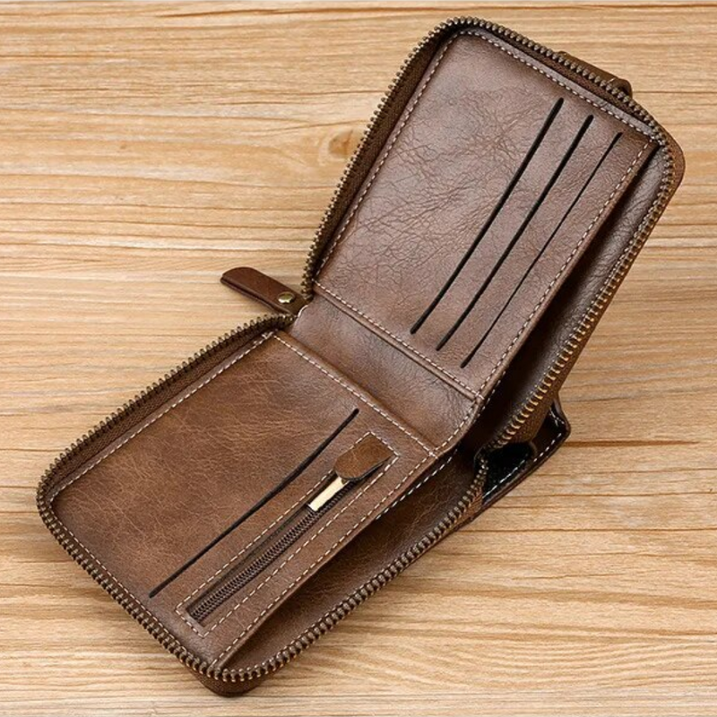 Vintage Lederen Portemonnee | Klassiek & Stijlvol