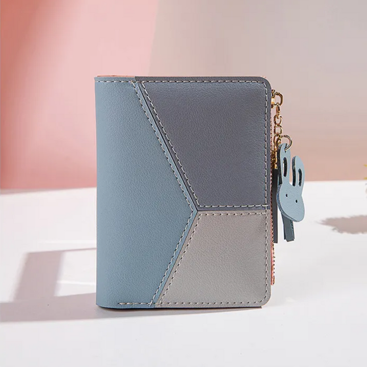 Mały portfel z zamkiem błyskawicznym z frędzlami | Stylowy i funkcjonalny