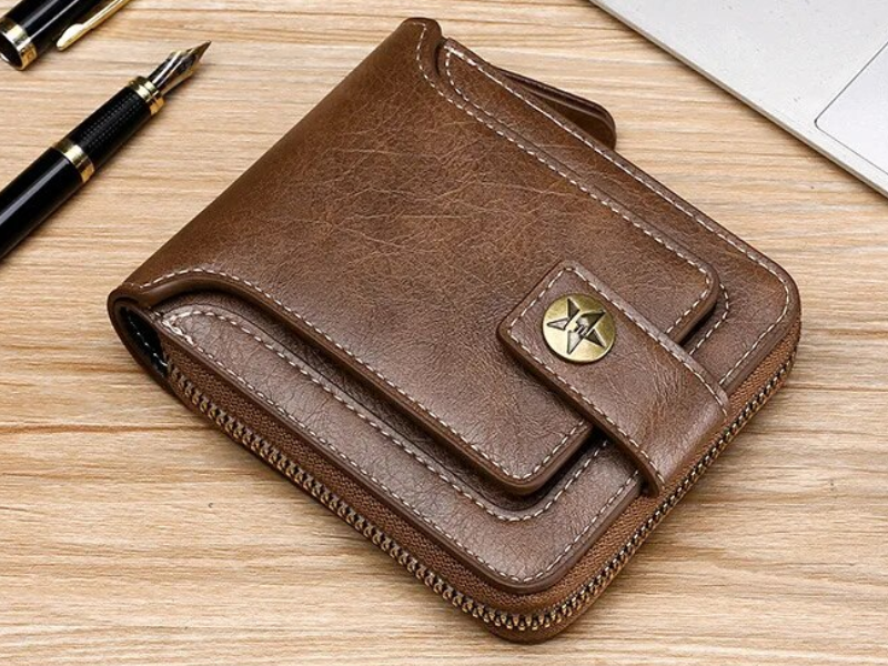 Vintage Lederen Portemonnee | Klassiek & Stijlvol