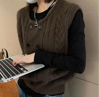 Kamizelka Grace Gebreid | Ciepła i Modna