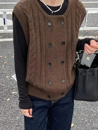 Kamizelka Grace Gebreid | Ciepła i Modna