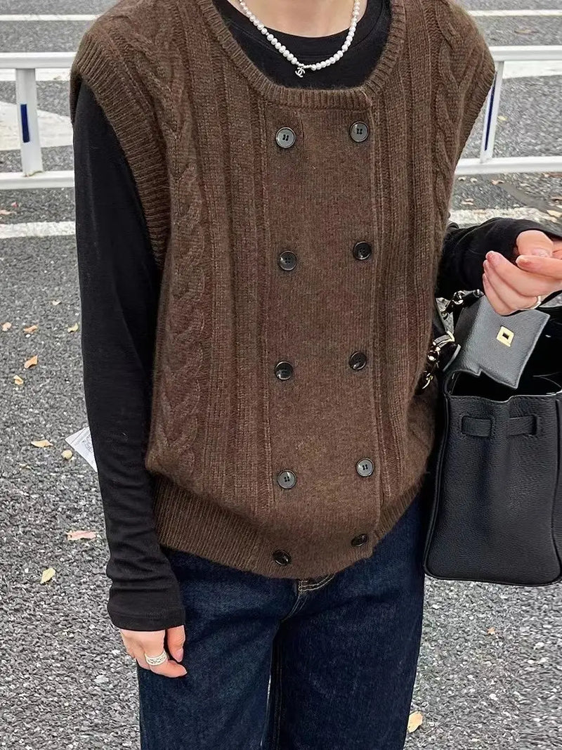 Kamizelka Grace Gebreid | Ciepła i Modna