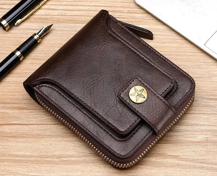 Vintage Lederen Portemonnee | Klassiek & Stijlvol