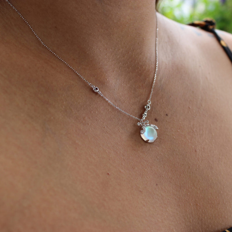 Vuurvlieg Maansteen Naszyjnik | Unikalny i wyróżniający się