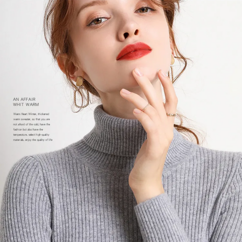 Lorrie kaszmirowy sweter golf | Stylowy i ciepły