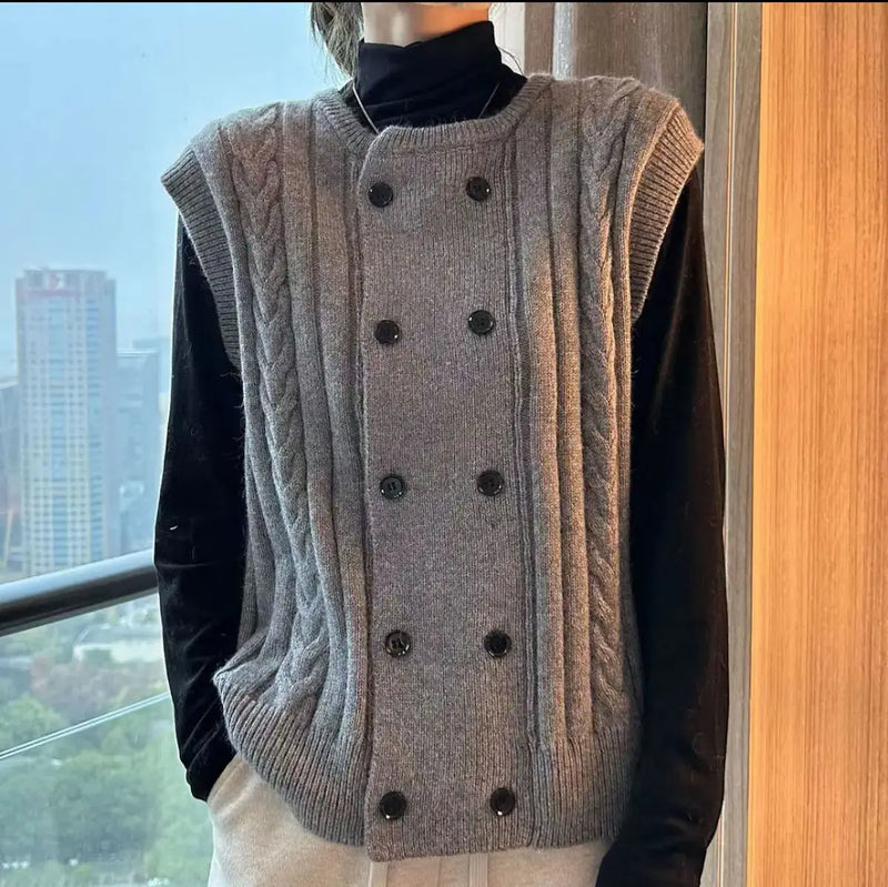 Kamizelka Grace Gebreid | Ciepła i Modna