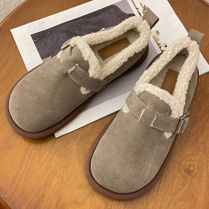 Mikaela Leren Kapcie | Ciepłe i Modne