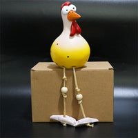 Kippenbeeldje van keramiek grappig als tuindecoratie kippen tuinornament – Cara Camilla