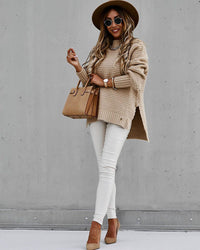 Vardi Dante™ Sofia | Elegancki sweter z półgolfem - Dzianinowy sweter jesienny