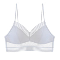 Bezszwowy biustonosz | Z modną siateczką w kropki