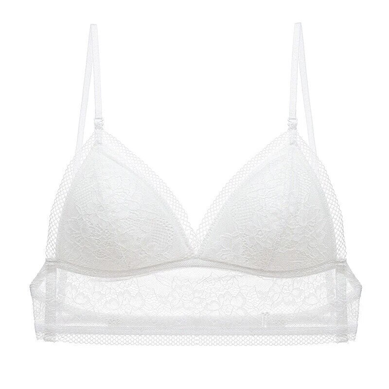 Biustonosz z siateczki z krawędziami | Z eleganckim i seksownym niskim tyłem