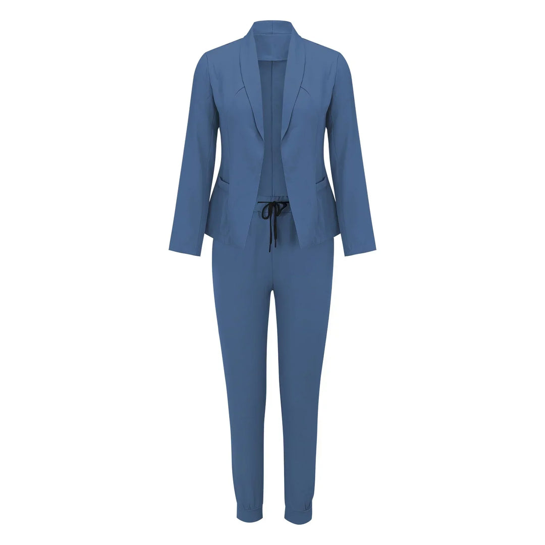 Casual Tweedelige Set met Strikceintuur – Liora