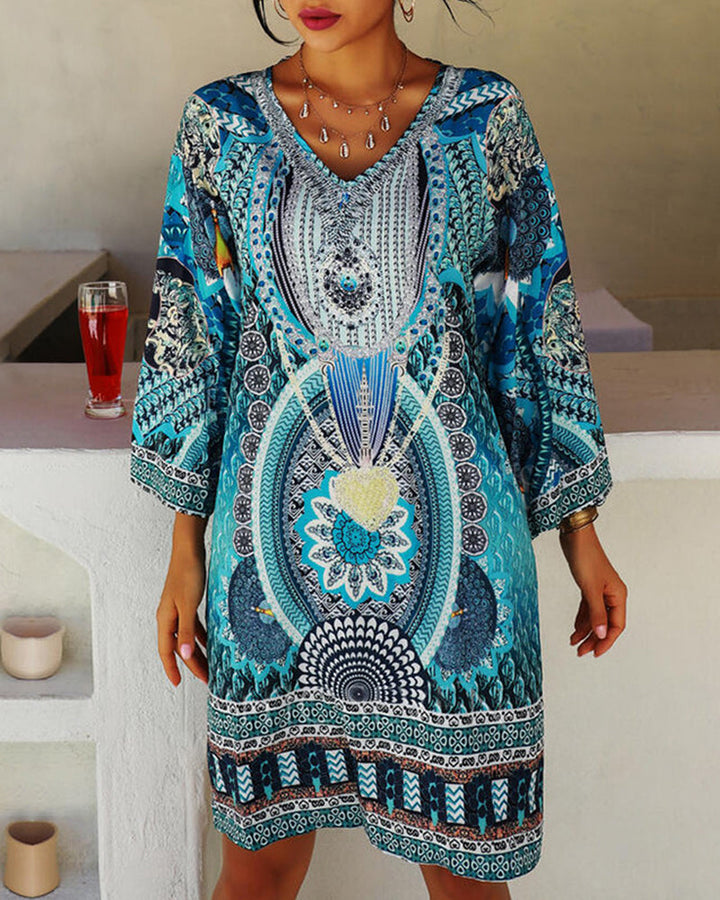 Boho Zomerjurk met Losse Pasvorm – Nina