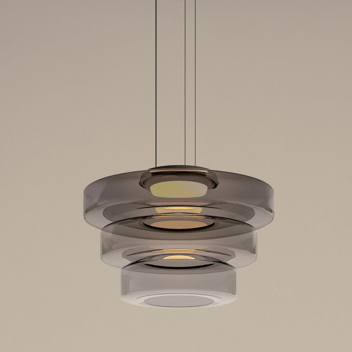 Moderne Glazen Hanglamp in Bauhaus Stijl - AuroraSphere