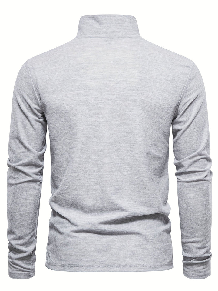 Comfortabele Heren Polo met Lange Mouwen