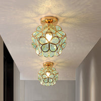 Glazen Bloemen Plafondlamp - FloraGlow