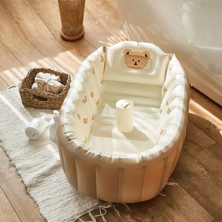 Opblaasbaar Babybadje voor Reizen – BubbleNest