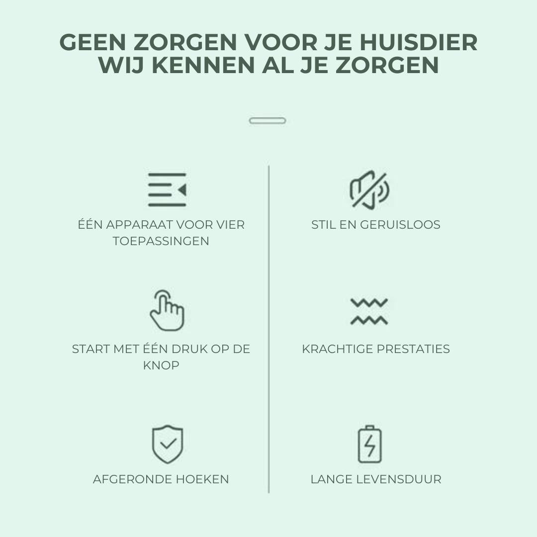 4-in-1 Huisdieren Trimmer - TrimMaster Pro