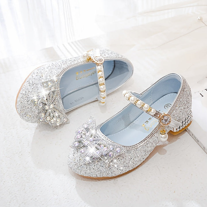 Glitterschoen Isla – Comfortabele Instapper met Pailletten & Parels voor Meisjes