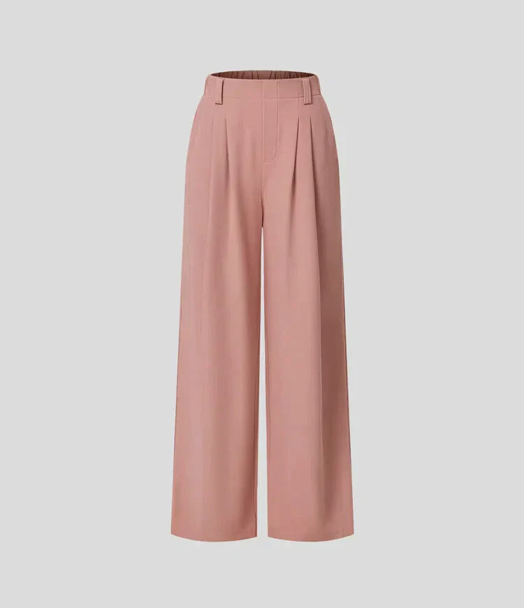 Comfy Dames Pantalon met Wijde Pijpen - Amara