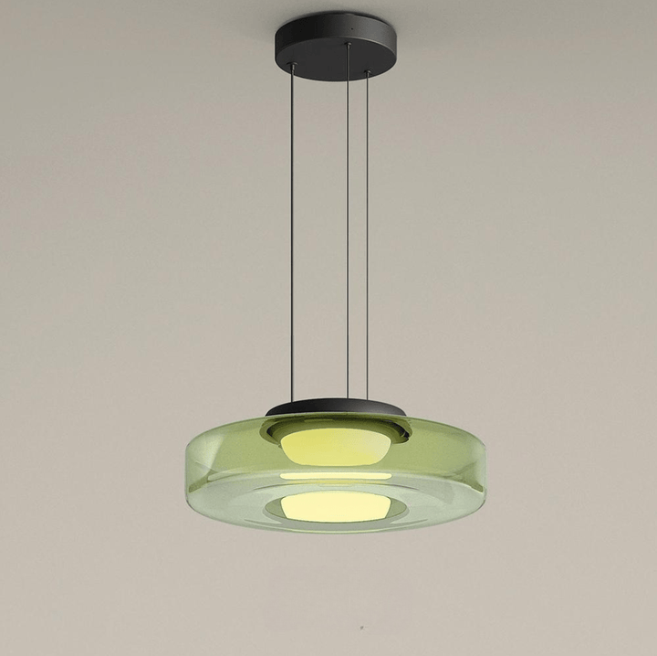Moderne Glazen Hanglamp in Bauhaus Stijl - AuroraSphere