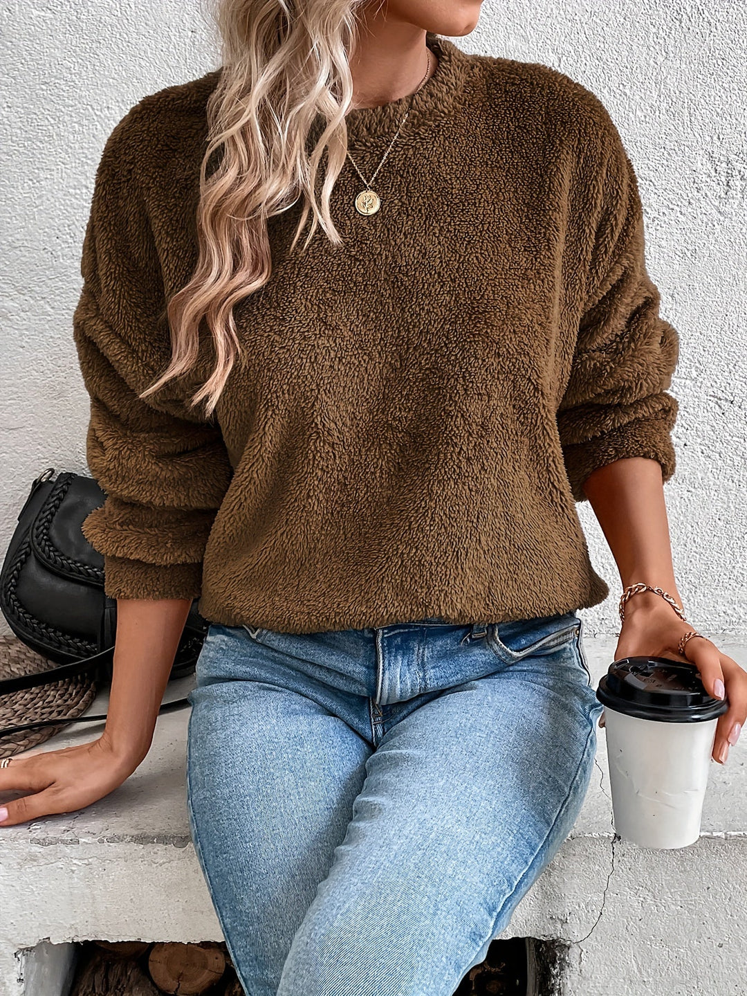 Comfortabele Teddy Pullover Sweatshirt - Livia