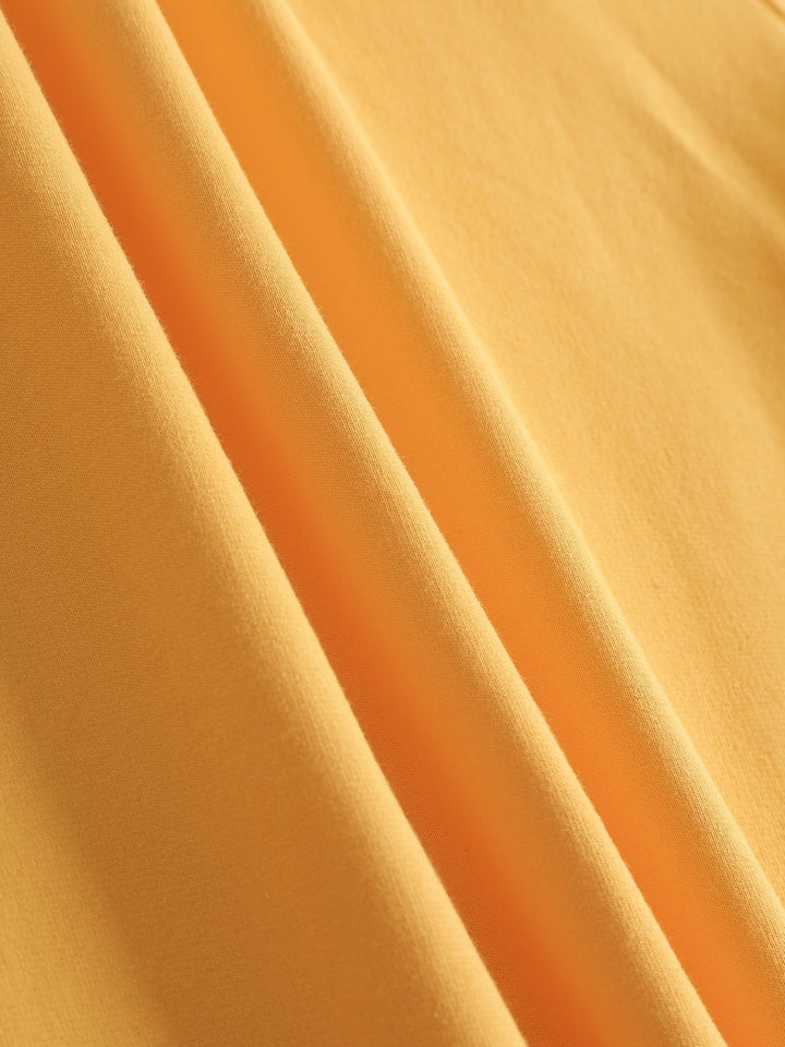 Casual Geel Sweatshirt met Humoristische Grafische Print - Elara